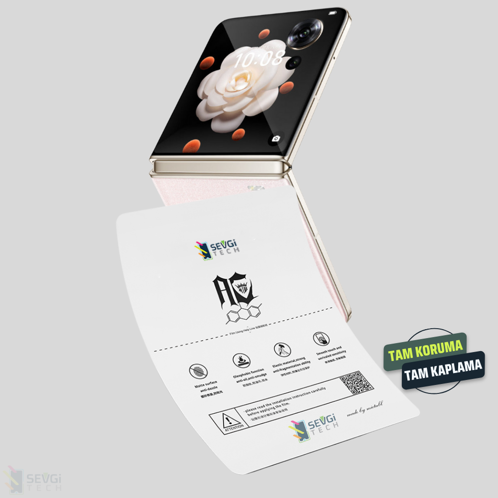 Honor V Flip Özel Kesim İç ve Dış Ekran Koruyucu