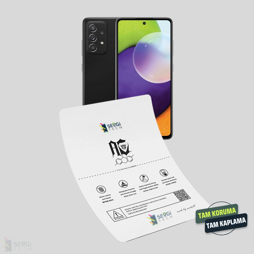Samsung A72 5G Özel Kesim TPU Nano Ekran Koruyucu
