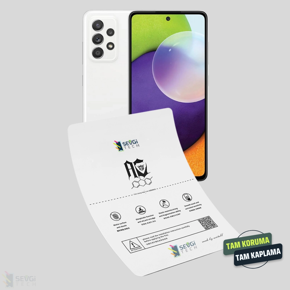 Samsung A72 Özel Kesim TPU Nano Ekran Koruyucu