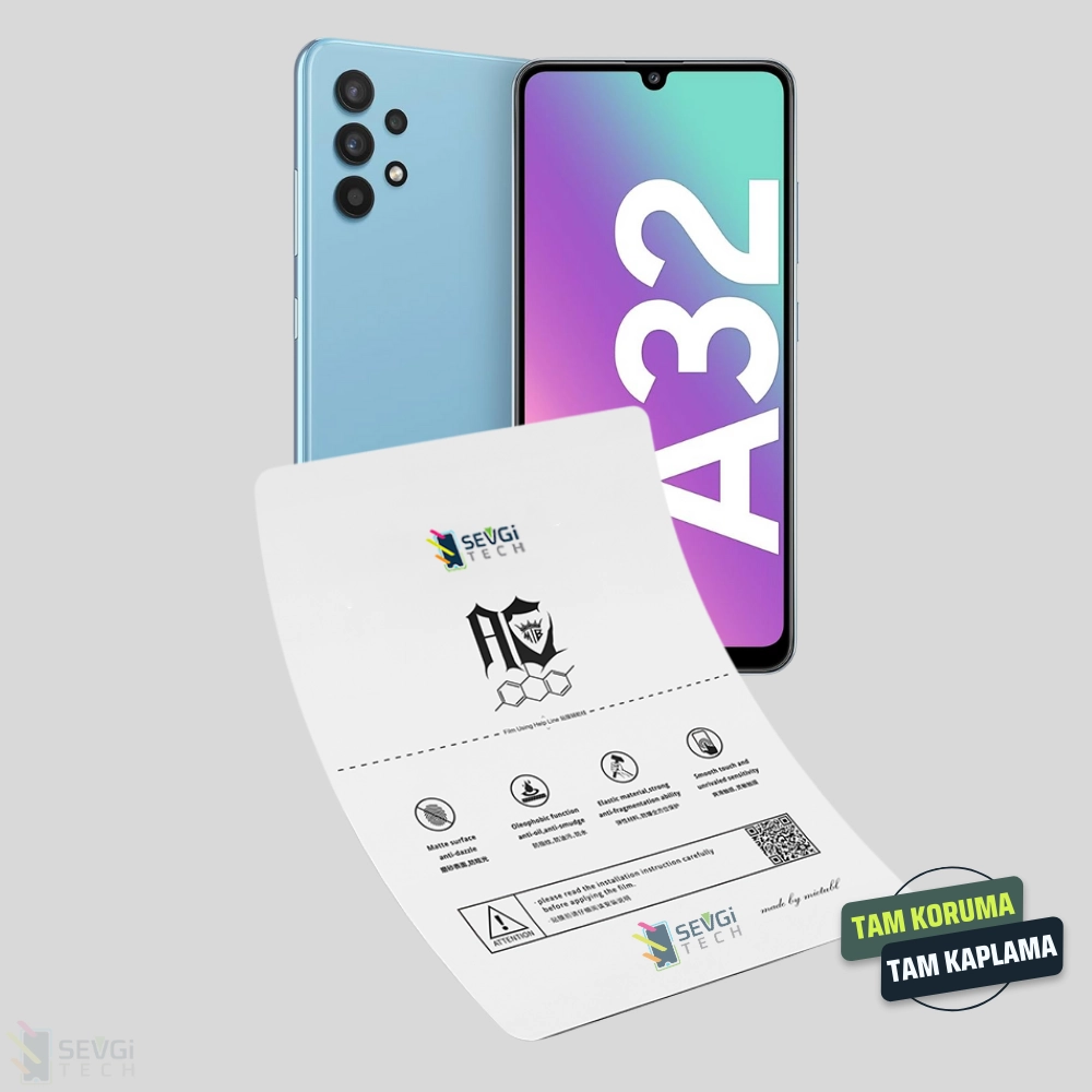 Samsung A32 4G Özel Kesim TPU Nano Ekran Koruyucu