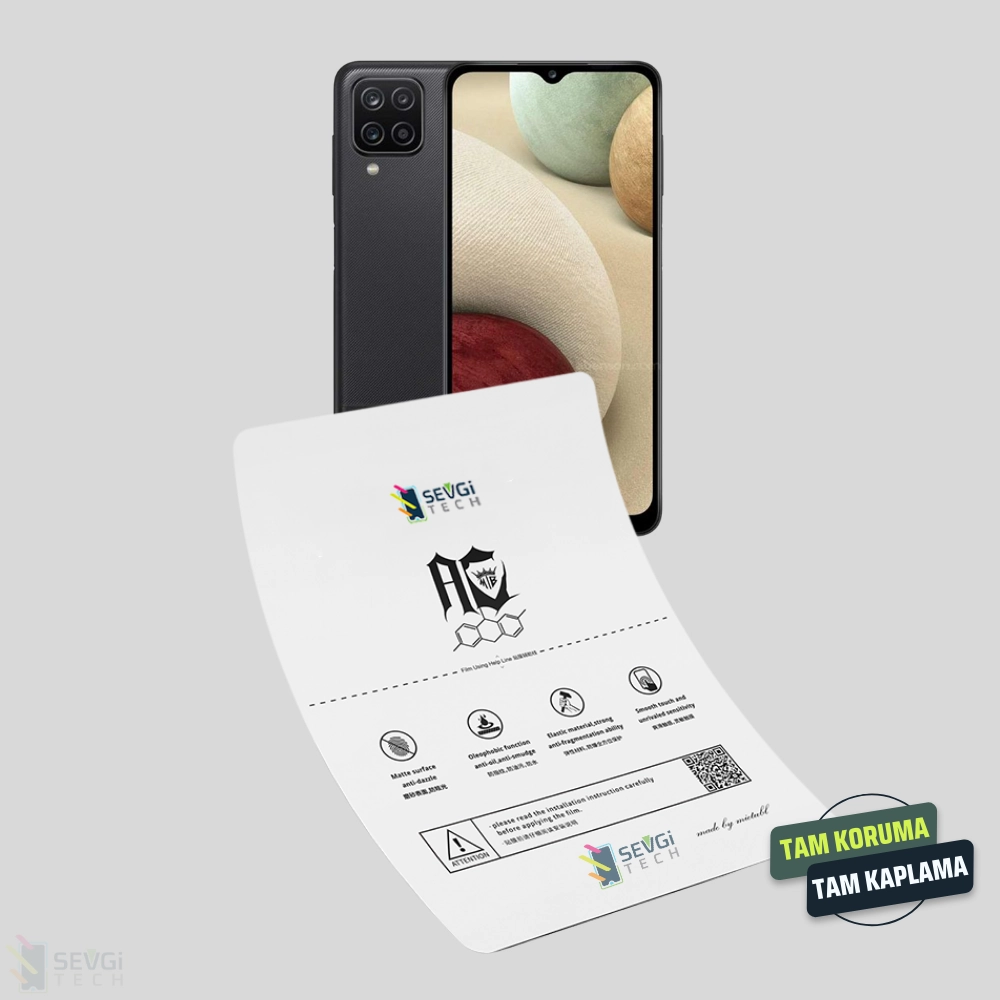Samsung A12 Özel Kesim TPU Nano Ekran Koruyucu