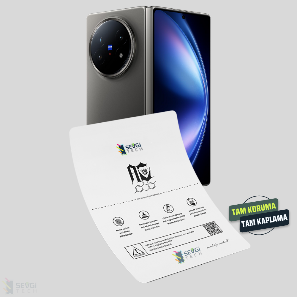 Vivo X Fold 5 Özel Kesim İç ve Dış Ekran Koruyucu