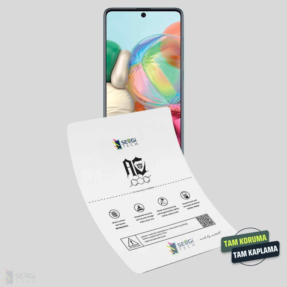 Samsung A71 5G Özel Kesim TPU Nano Ekran Koruyucu