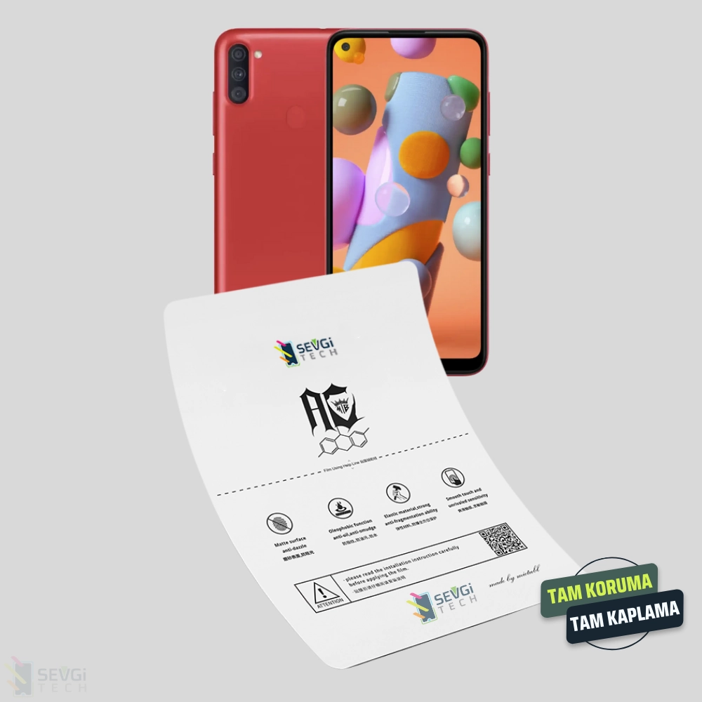 Samsung A11 Özel Kesim TPU Nano Ekran Koruyucu