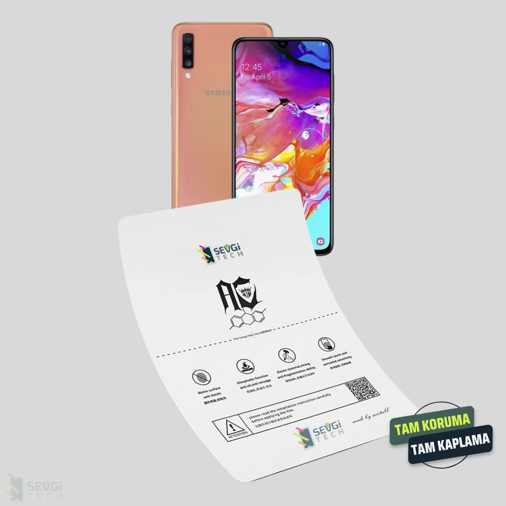 Samsung A70S Özel Kesim TPU Nano Ekran Koruyucu
