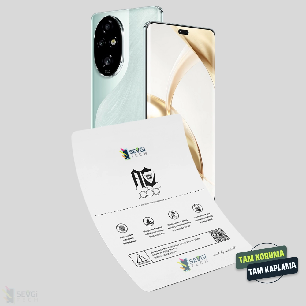 Honor 200 Pro Özel Kesim TPU Nano Ekran Koruyucu