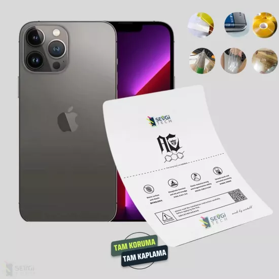 iPhone 13 Pro Ekran Koruyucu | Özel Kesim TPU Nano