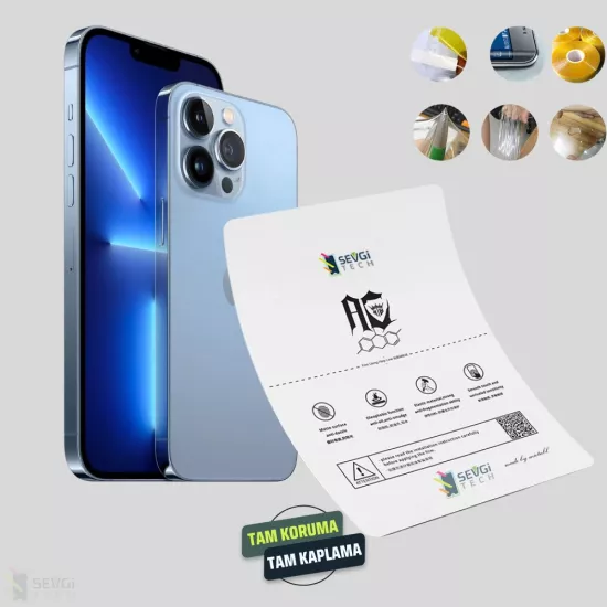 iPhone 13 Pro Max Ekran Koruyucu | Özel Kesim TPU Nano