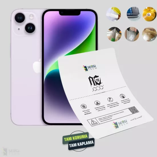 iPhone 14 Ekran Koruyucu | Özel Kesim TPU Nano
