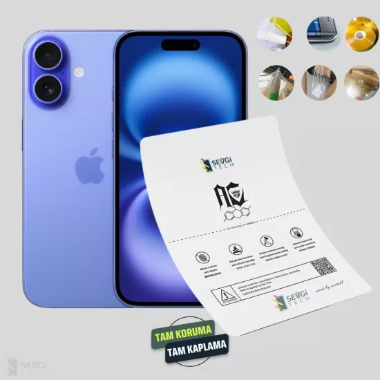iPhone 16 Ekran Koruyucu | Özel Kesim TPU Nano