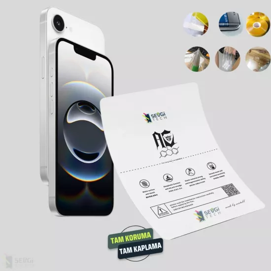 iPhone 16e Ekran Koruyucu | Özel Kesim TPU Nano