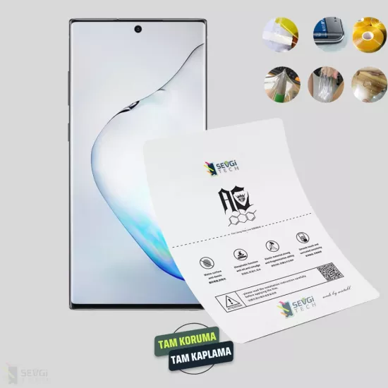 Samsung Note 10 Ekran Koruyucu | Özel Kesim TPU Nano