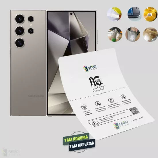 Samsung S24 Ultra Ekran Koruyucu | Özel Kesim TPU Nano