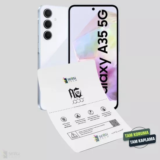 Samsung A35 5G Ekran Koruyucu | Özel Kesim TPU Nano