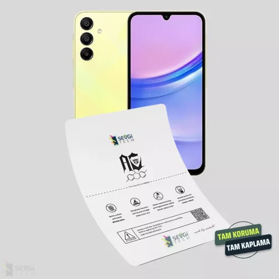 Samsung A15 Ekran Koruyucu | Özel Kesim TPU Nano