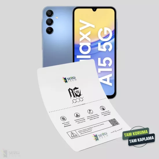 Samsung A15 5G Ekran Koruyucu | Özel Kesim TPU Nano