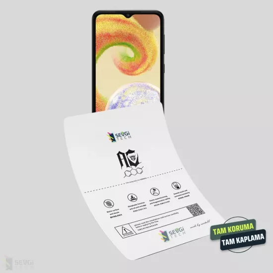 Samsung A04 Ekran Koruyucu | Özel Kesim TPU Nano