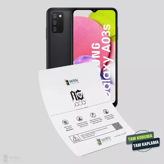 Samsung A03s Ekran Koruyucu | Özel Kesim TPU Nano