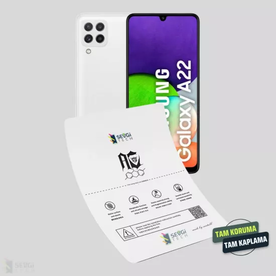 Samsung A22 Ekran Koruyucu | Özel Kesim TPU Nano