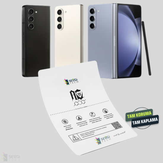 Samsung Z Fold 5 | Özel Kesim Katlanabilir TPU Nano