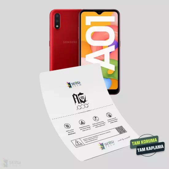 Samsung A01 Ekran Koruyucu | Özel Kesim TPU Nano