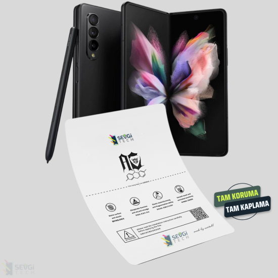 Samsung Z Fold 3 | Özel Kesim Katlanabilir TPU Nano